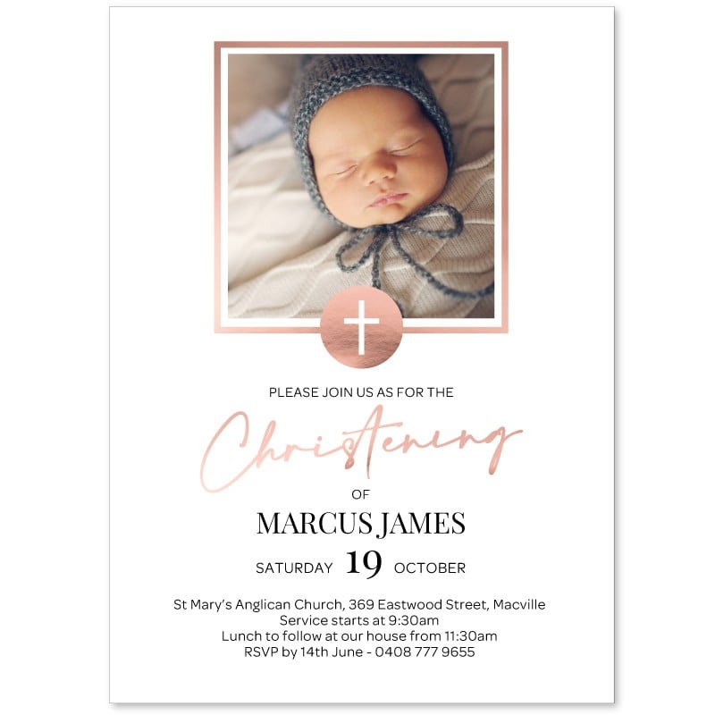 Christening Scripted Invitation