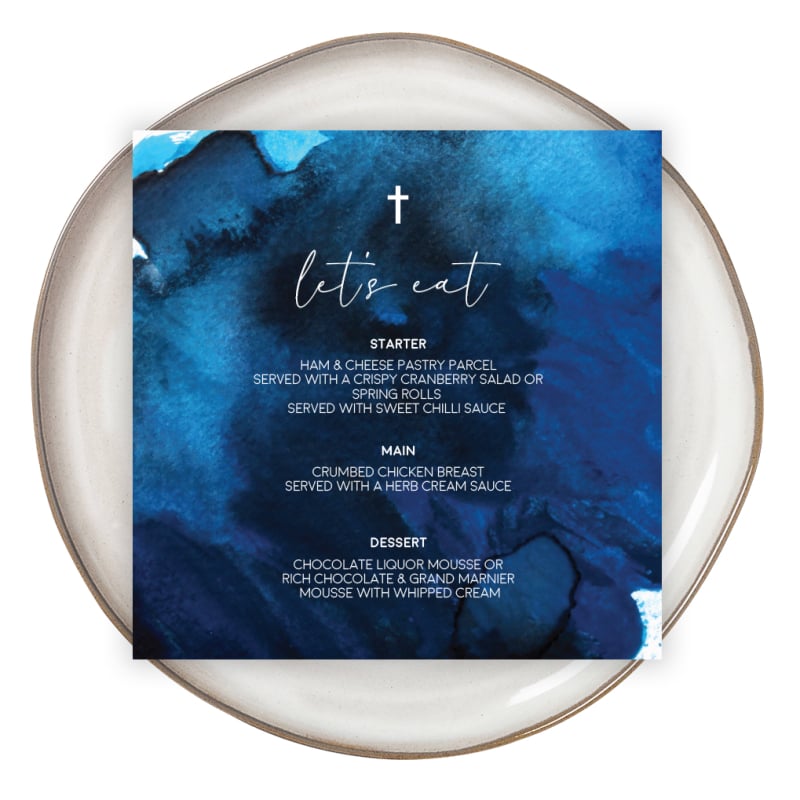 Enchanted Christening Menu