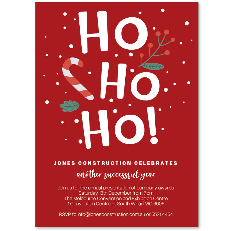 Christmas Red Party Invitation