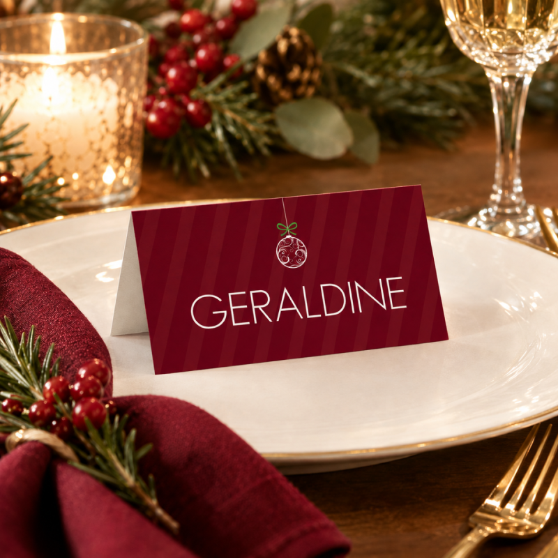 Ampersand Holiday Placecard