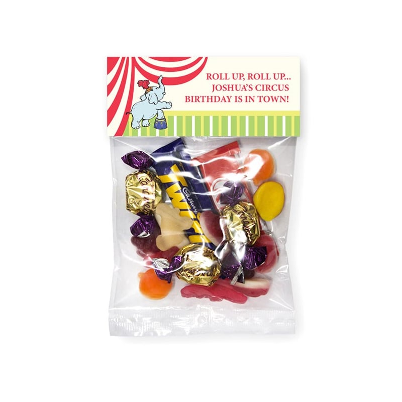 Circus Birthday Lolly Bags