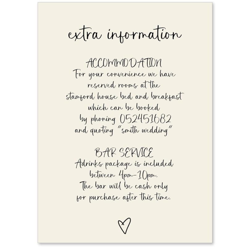 Clarissa Information Cards
