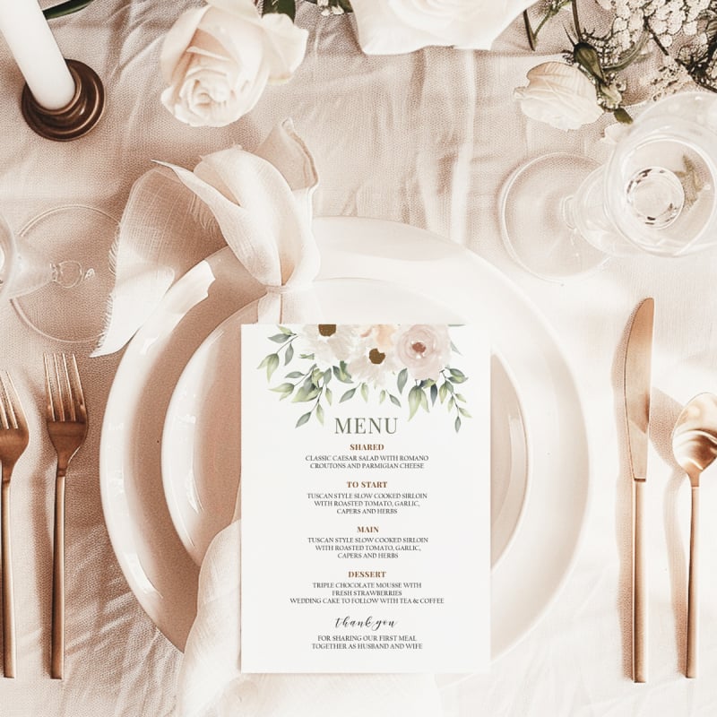 Classic Elegant Menus