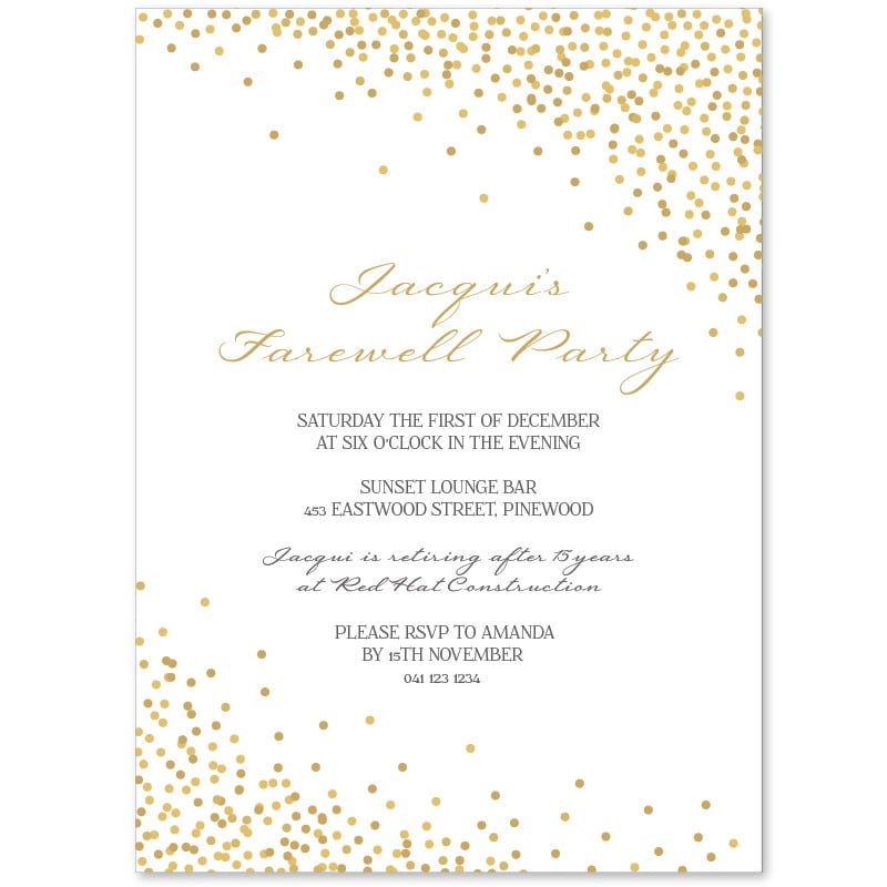Classic Farewell Invitations