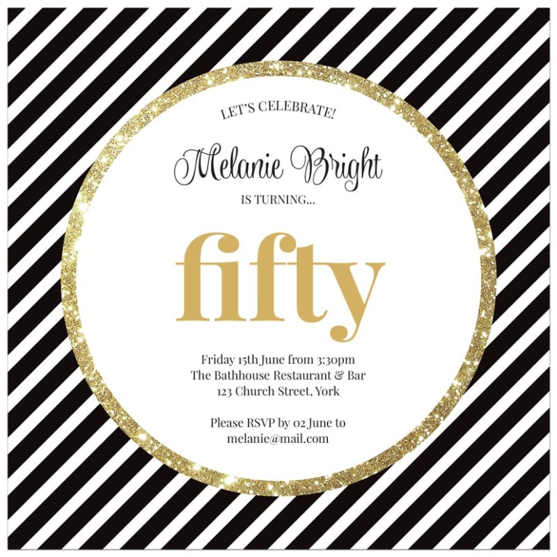 Classical Birthday Invitations