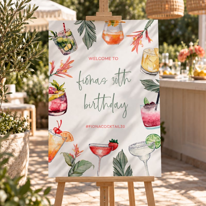 Cocktail Party Sign