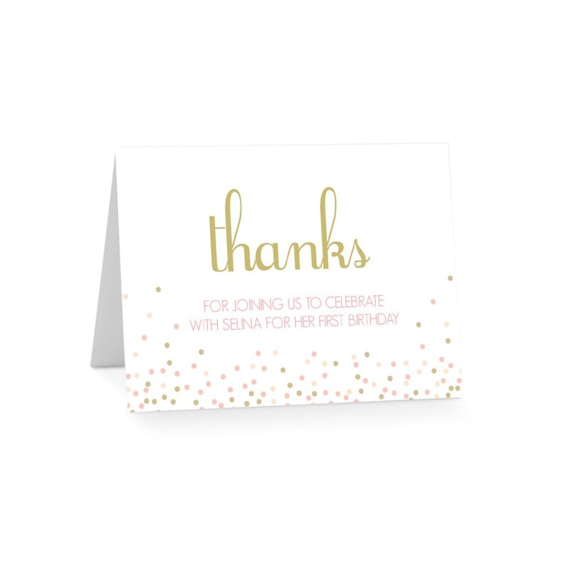 Confetti Storm Birthday Thank You Cards