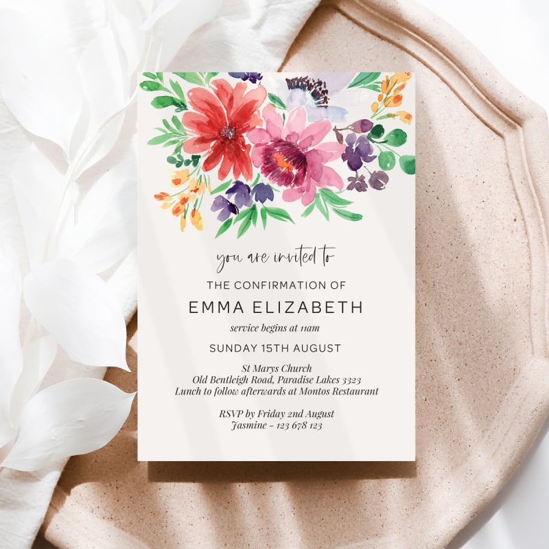 Stylish Type Religious Invitations