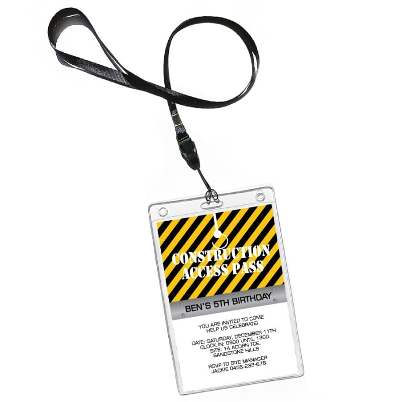 Under Construction VIP Pass Invitations