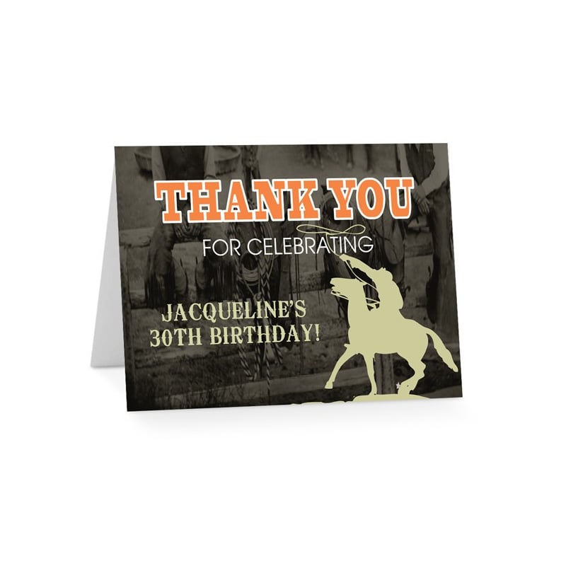 Country Birthday Thank You Cards