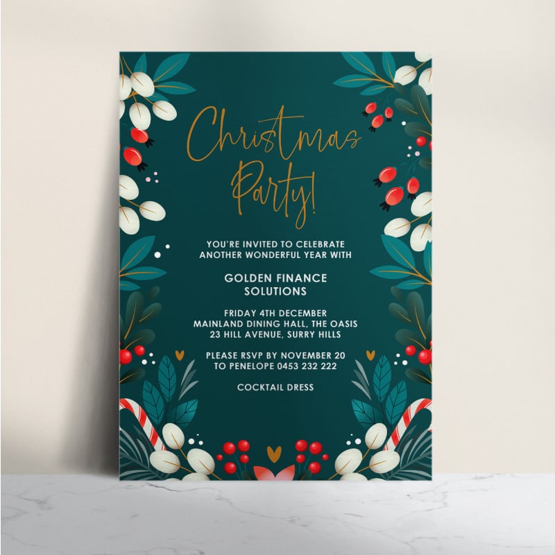 Seasonal Shapes Christmas Cards