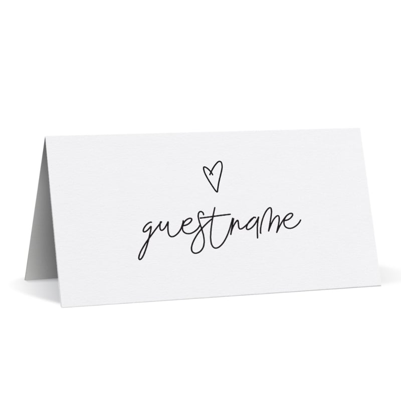 Affection Wedding Name Cards