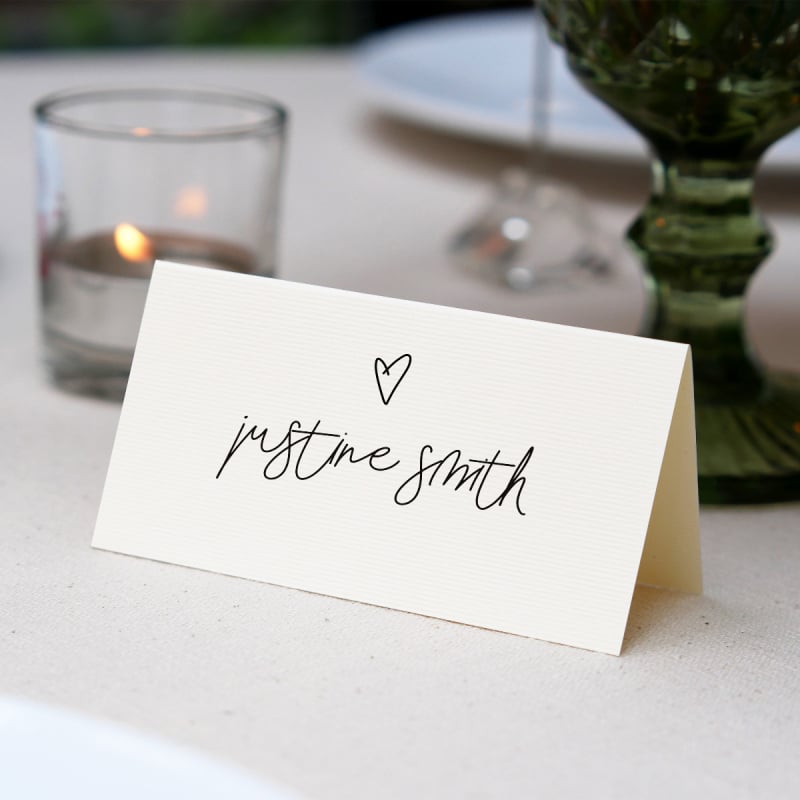 Affection Wedding Name Cards