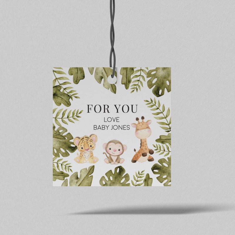 Oh Baby Animals Gift Tag