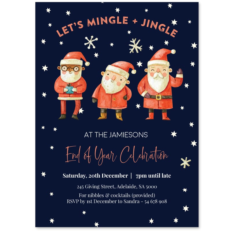 Icons of Christmas Party Invitation