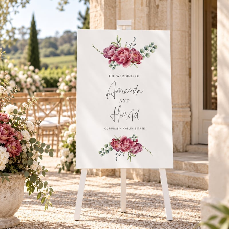 Darling Wedding Welcome Sign