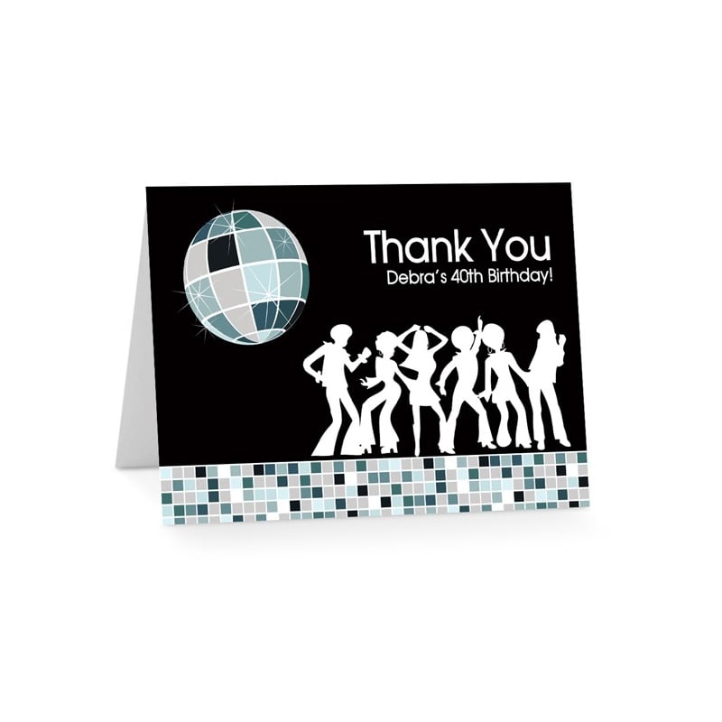 Disco Diva Birthday Thank You Cards