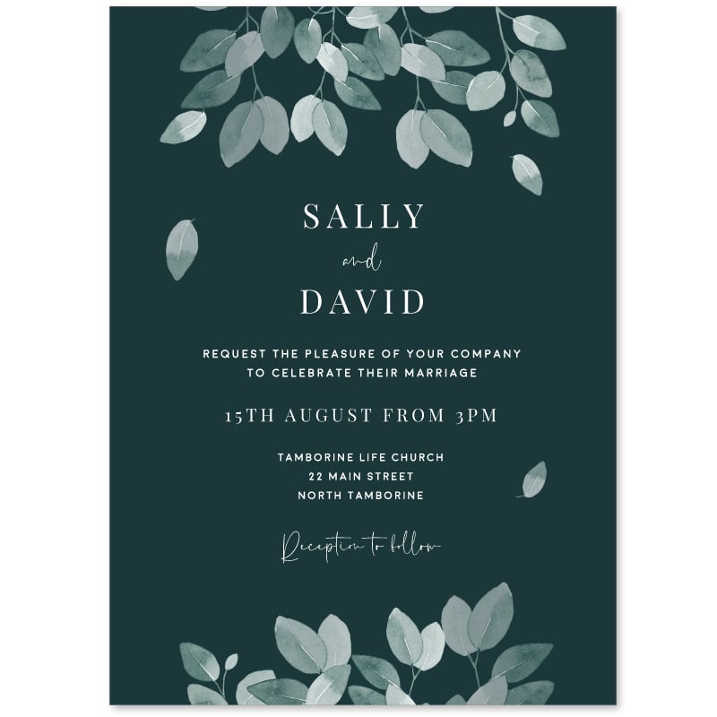 Earthy Wedding Invitations