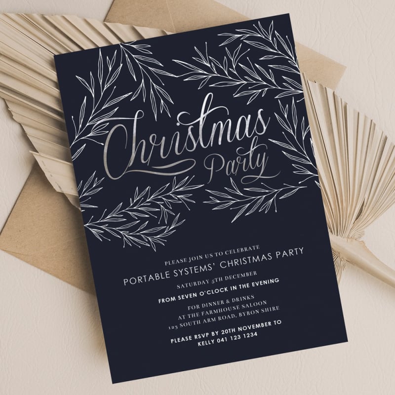 Silver Leaves Christmas