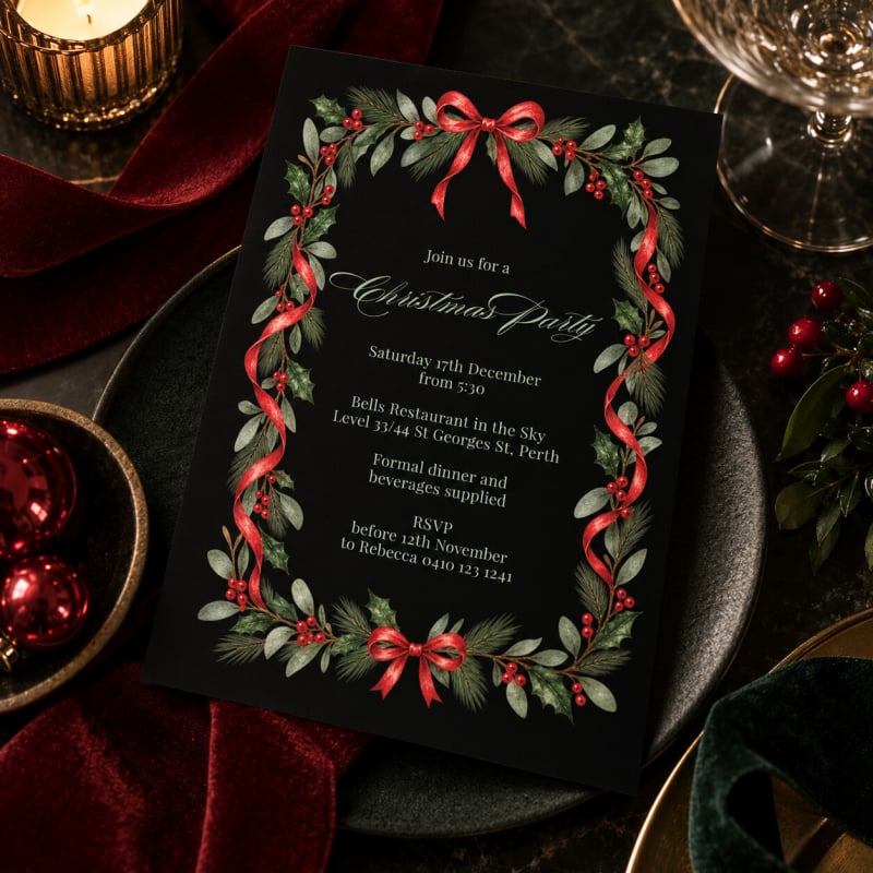Elegant Evening Invitations