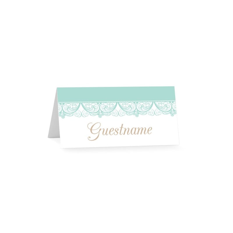 Elegant Lace Confirmation Placecards