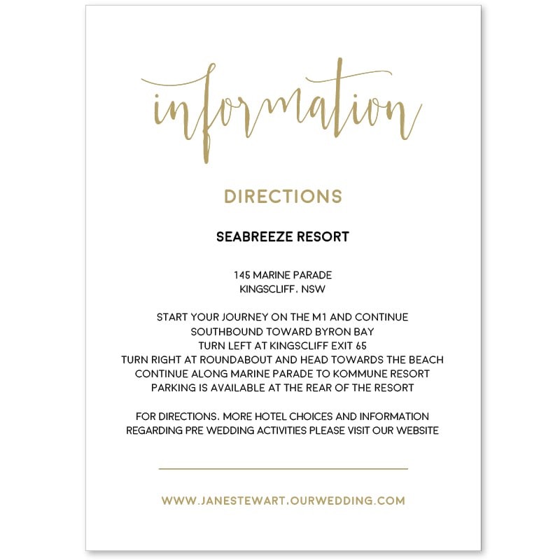 Simple and Elegant Information Card
