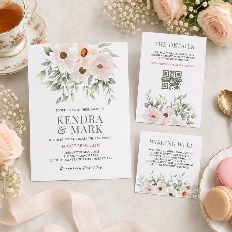 Classic Elegant Information Card