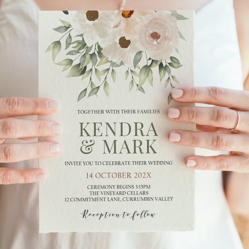 Classic Elegant Wedding Invitations