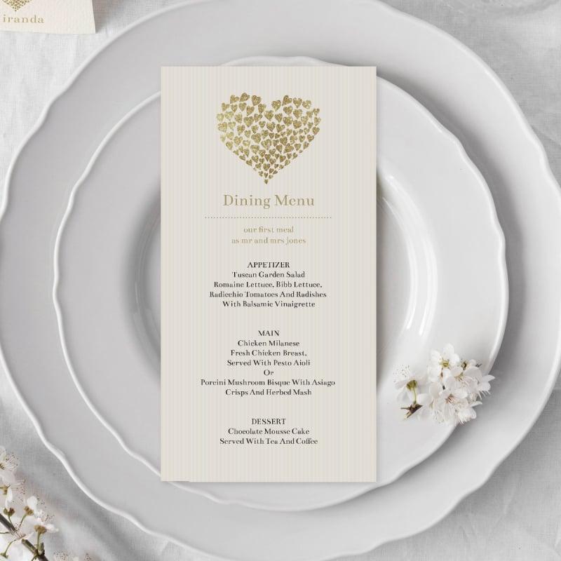 Beating Heart Menu
