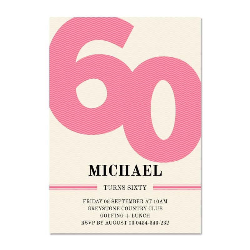 Epoch 60 Birthday Invitations