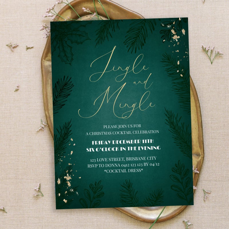 Exquisite Christmas Invitations