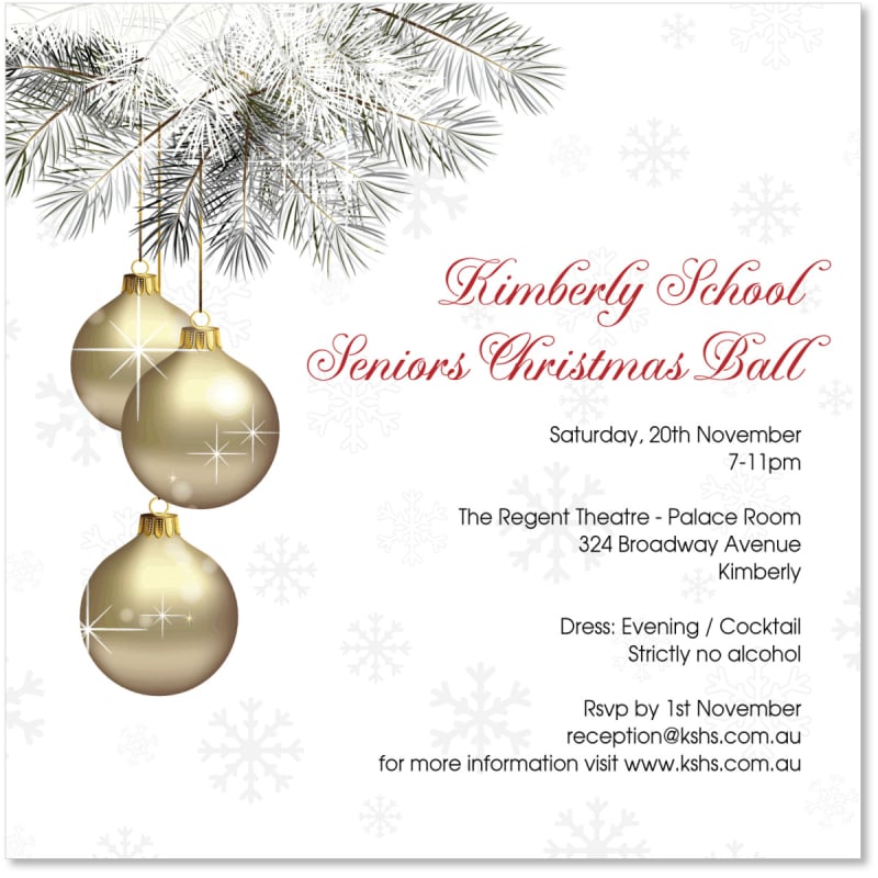 Extravagant Christmas Invitations