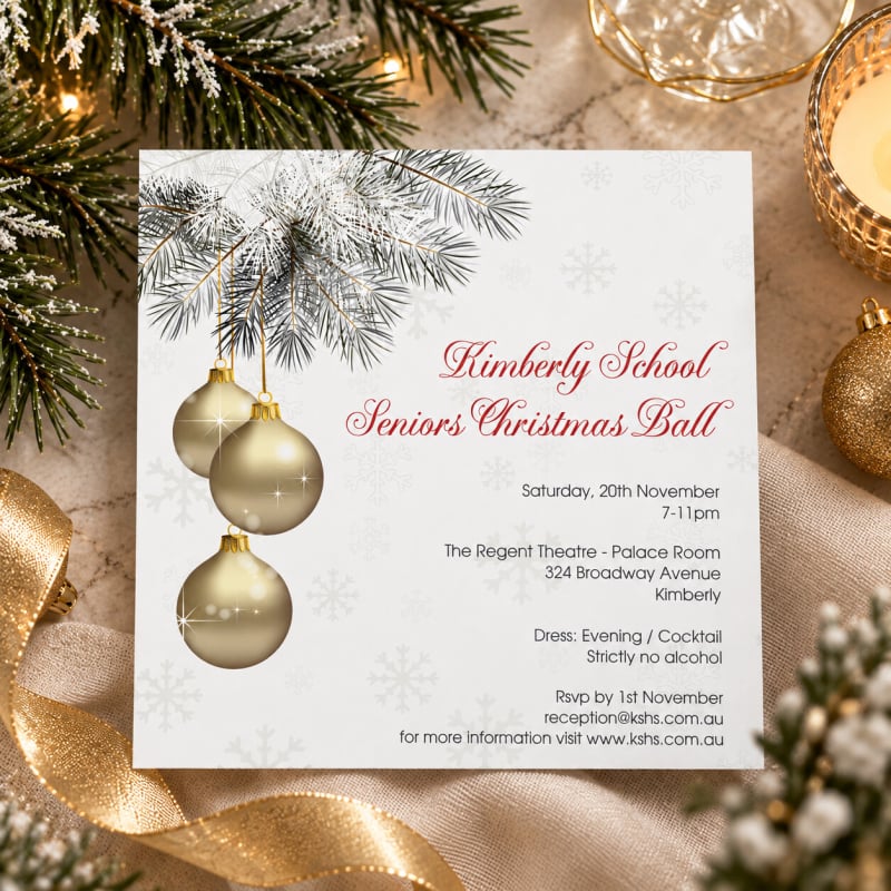 Extravagant Christmas Invitations