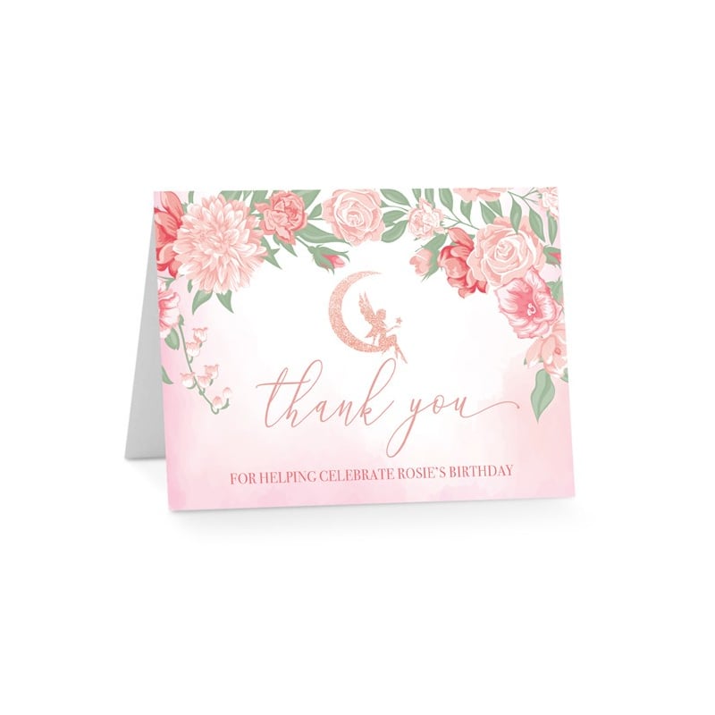 Fairy Birthday Thank You Cards