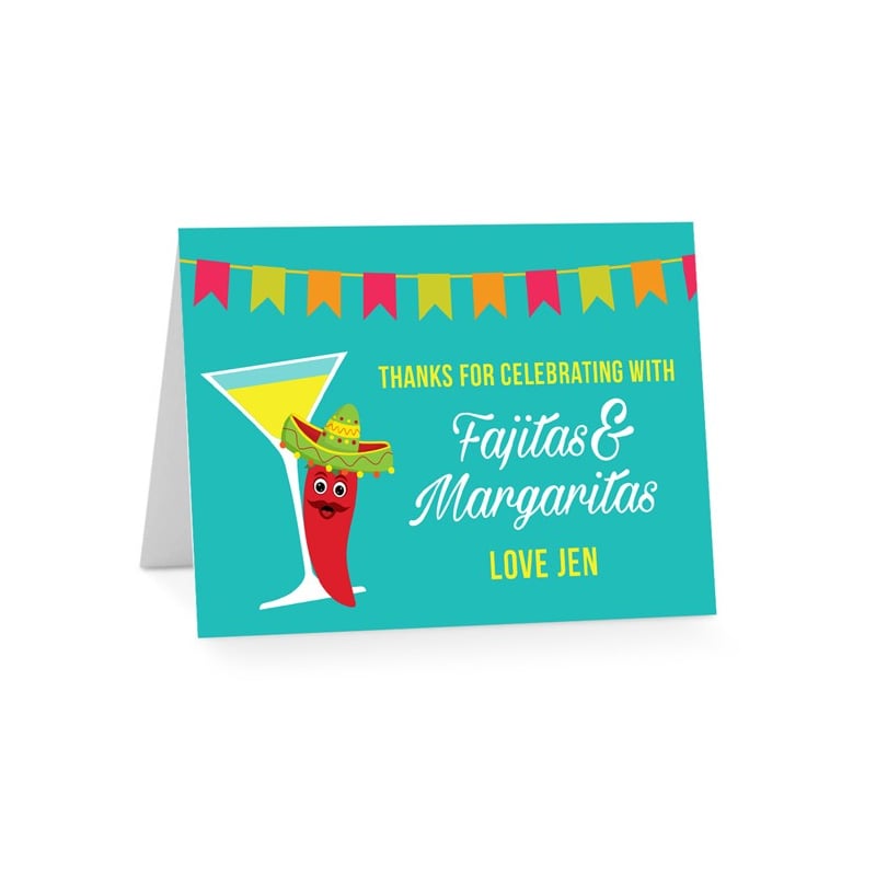 Fajitas Birthday Thank You Cards
