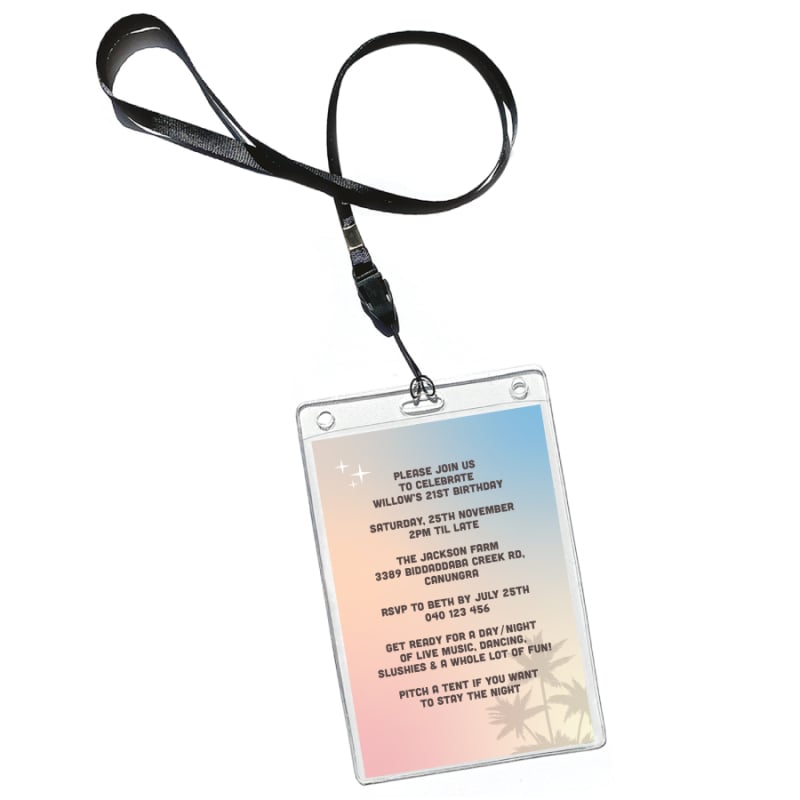 Festival Ticket VIP Invitations