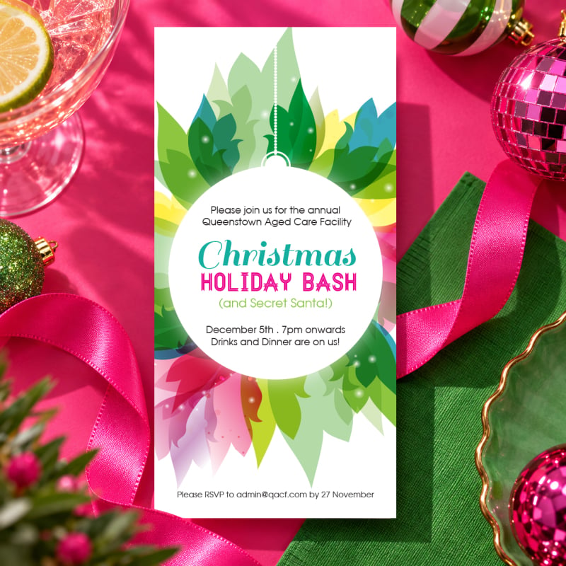 Festive Spirit Christmas Invitations