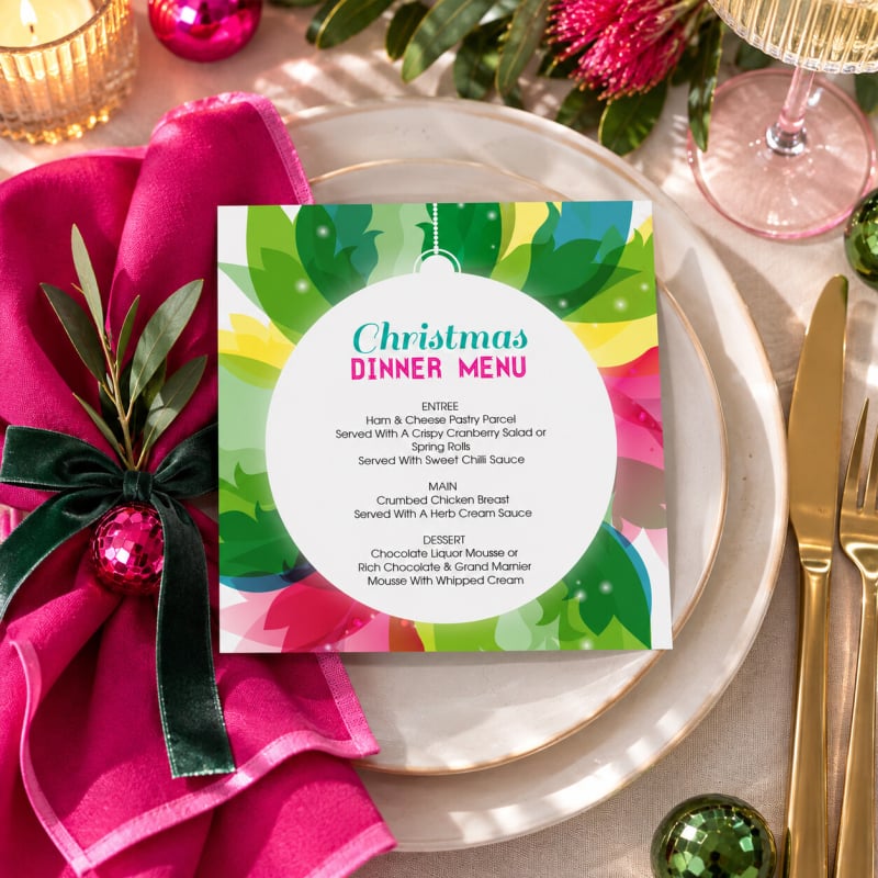 Festive Spirit Menu