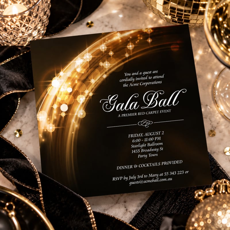 Fireworks Invitations