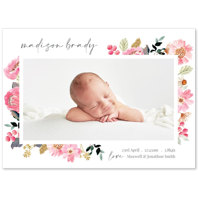 Tutu Birth Announcement Cards