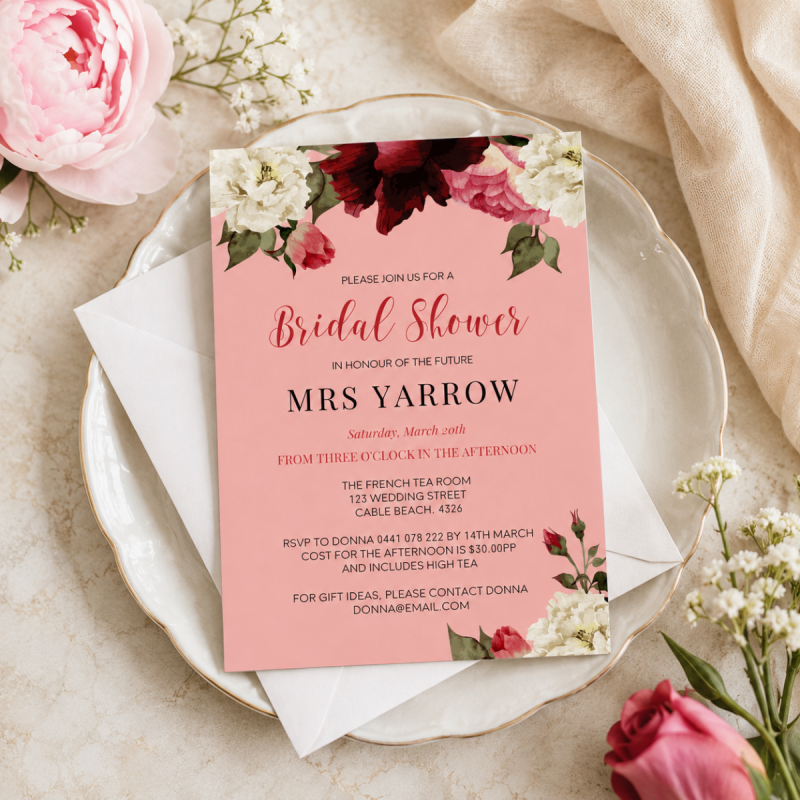 Decadent Bridal Shower Invitations