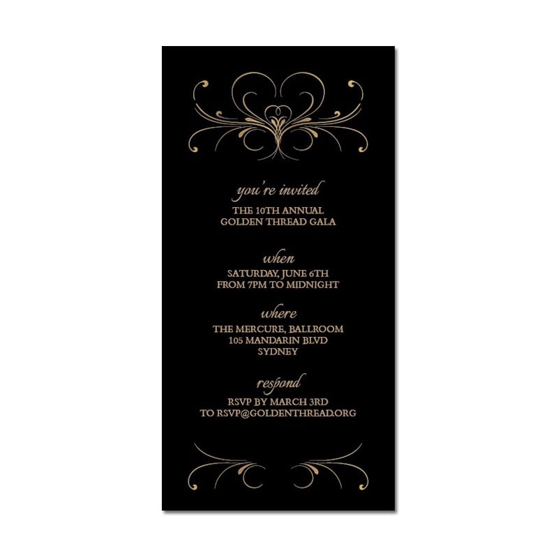 Flourished Corporate Invitations