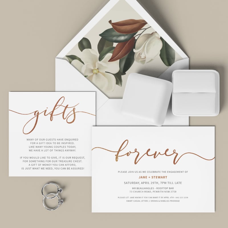 Forever Calligraphy Wishing Well Card
