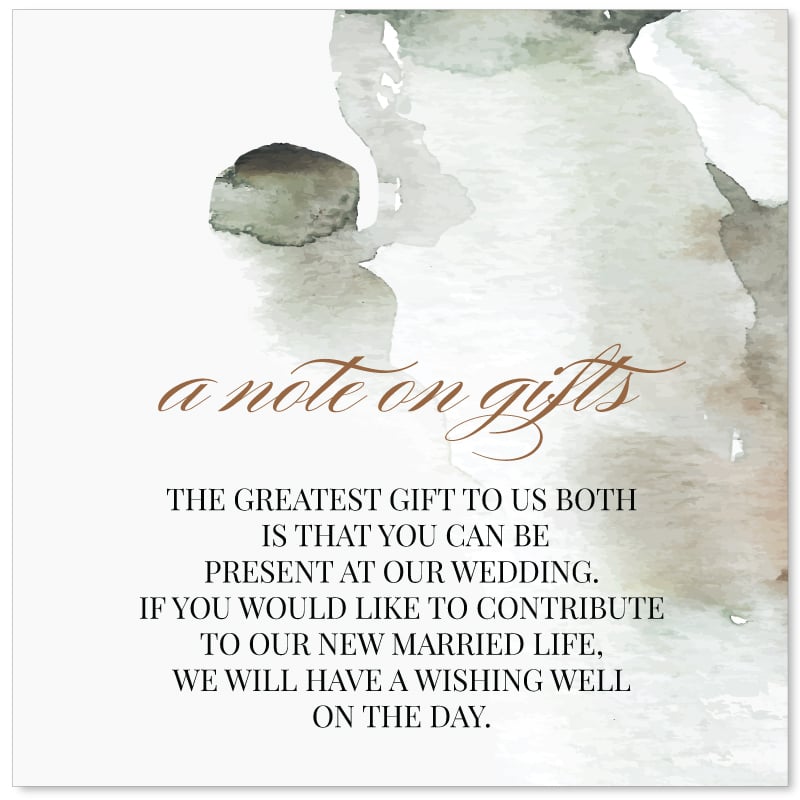 Formal Wishing Well Card