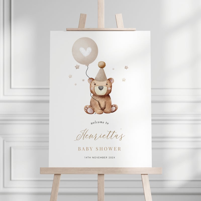 Cute Baby Shower Welcome Sign
