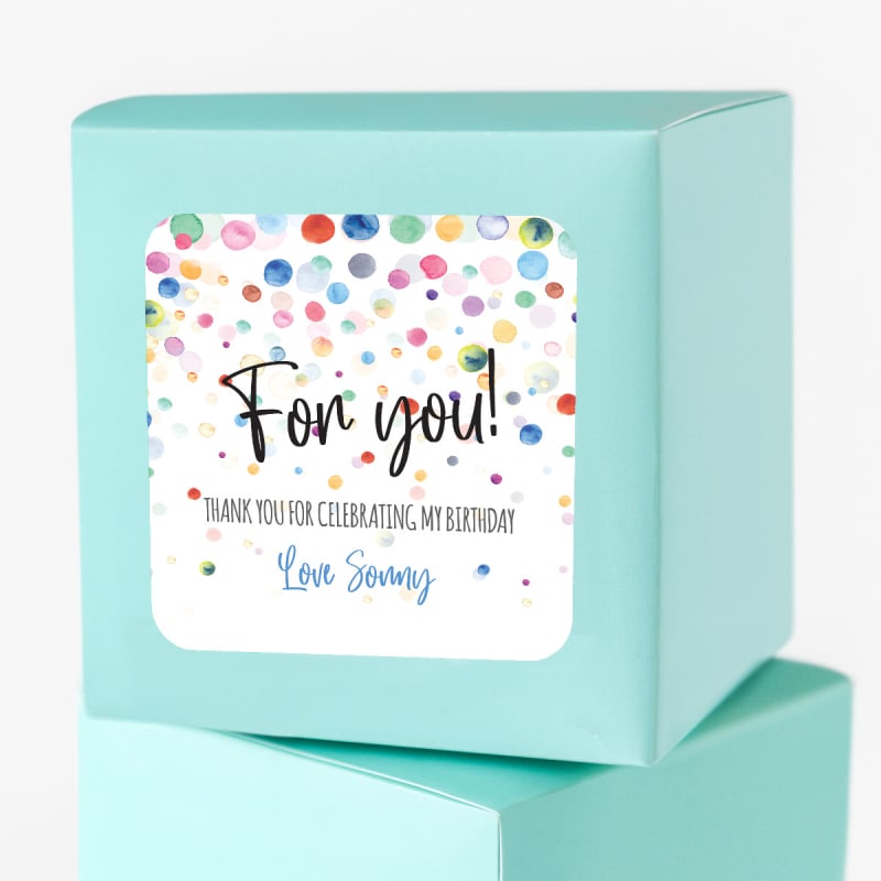 Celebrate Confetti Birthday Stickers