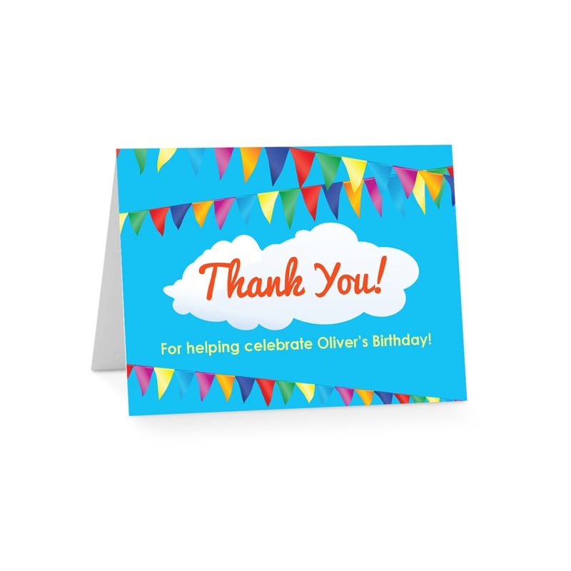 Garlands Birthday Thank You Cards