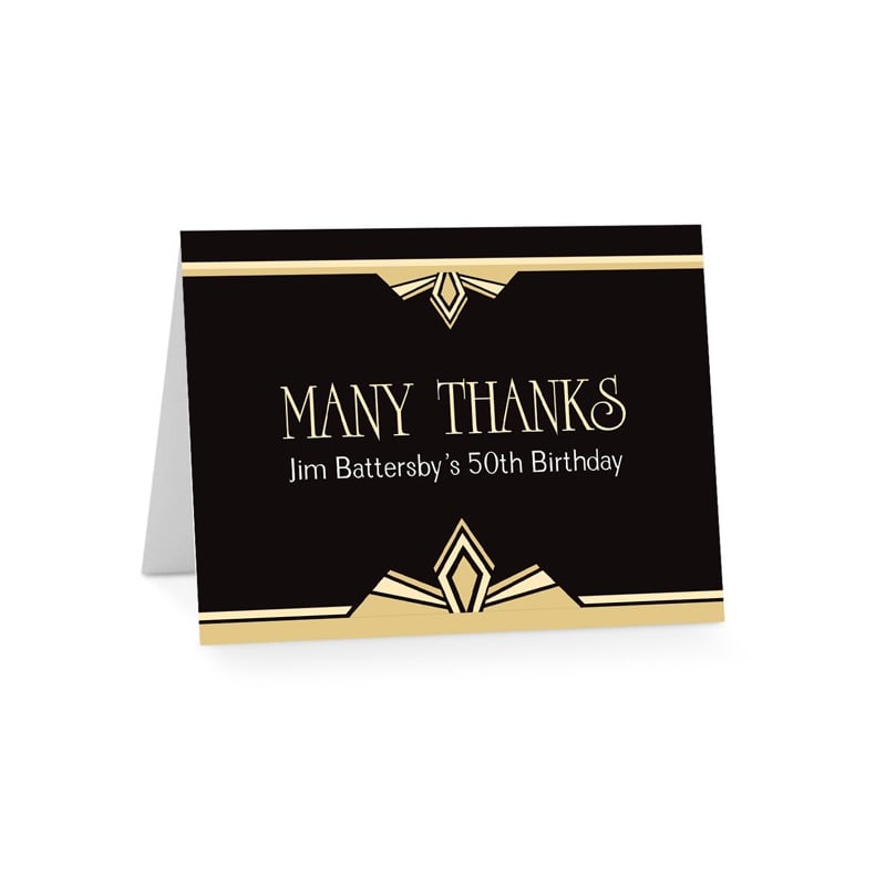 Gatsby Ball Thank You Cards