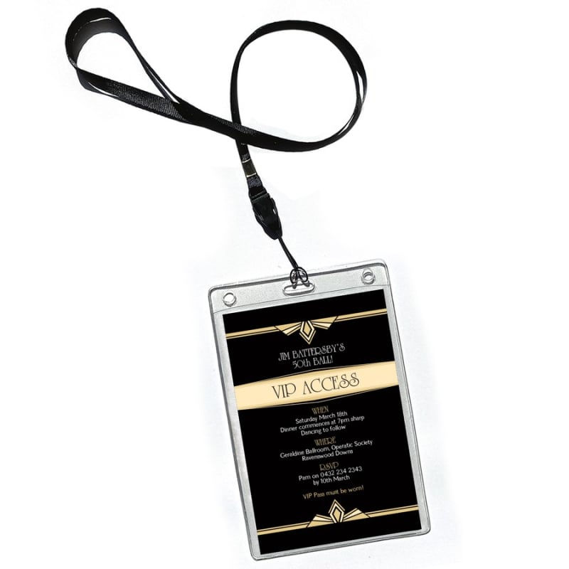 Gatsby Event VIP Invitations