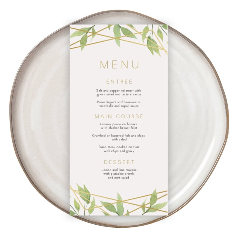 Geo Garden Menu